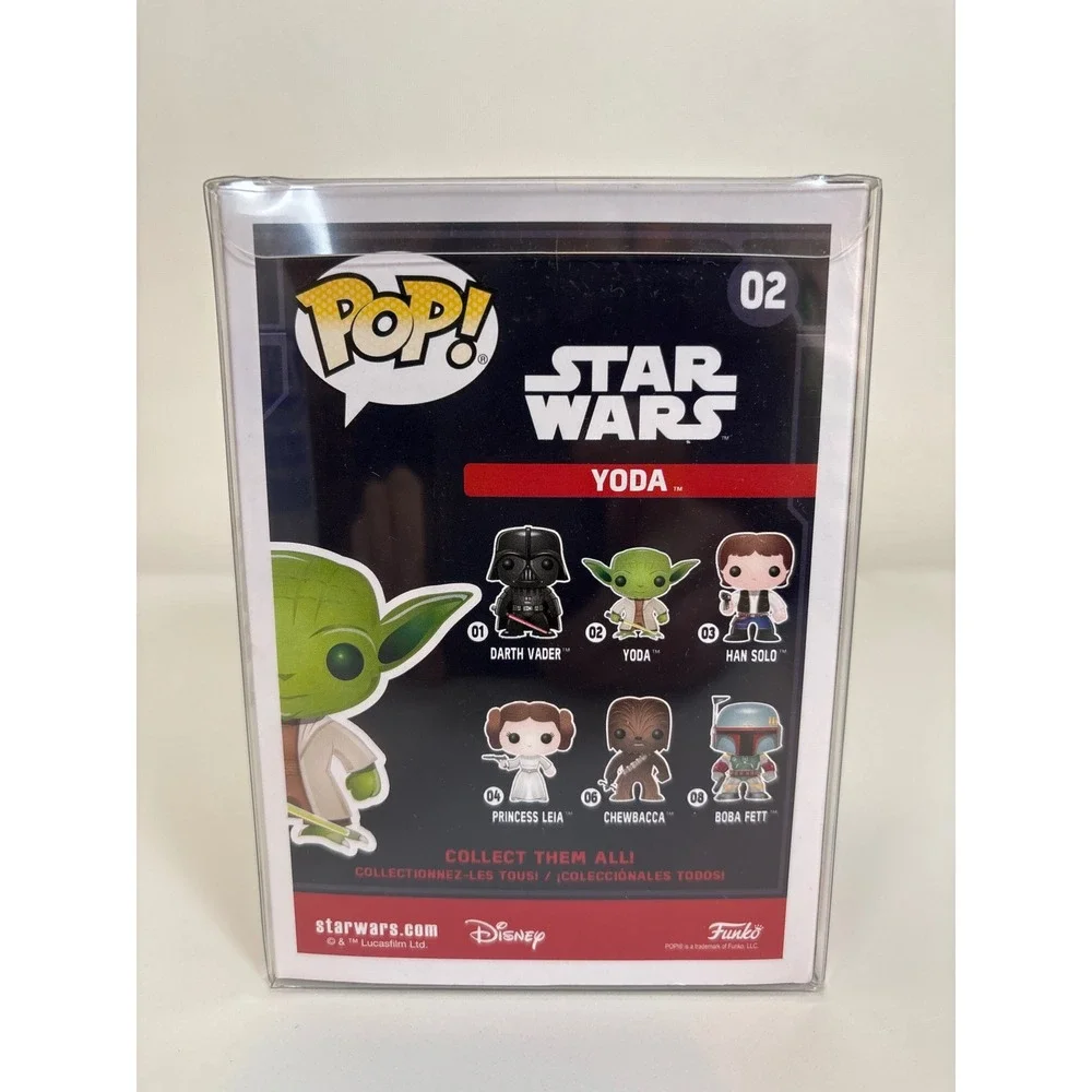 Funko Pop Star Wars Yoda 02 Vinyl Bobble-Head Figure with Protector Case